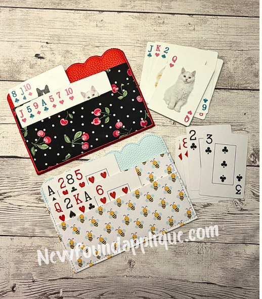 Scalloped Playing Card Holder Design