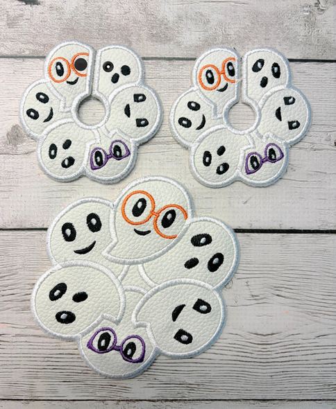 Ghost Coaster and Wine Glass Marker Set