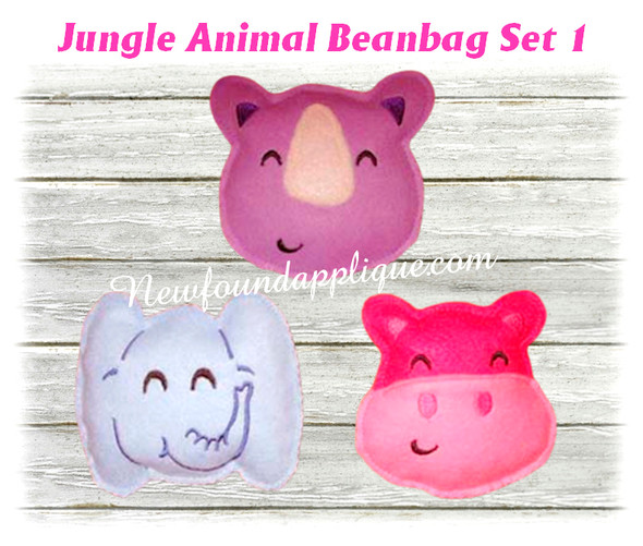 Jungle Animal Bean bag Set 1