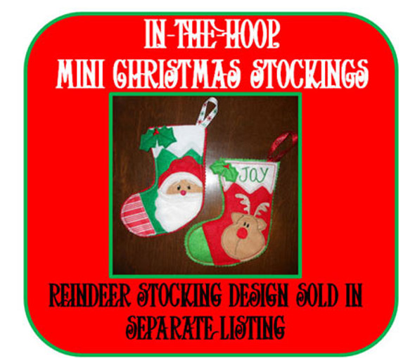 Mini Christmas Stocking Santa Design