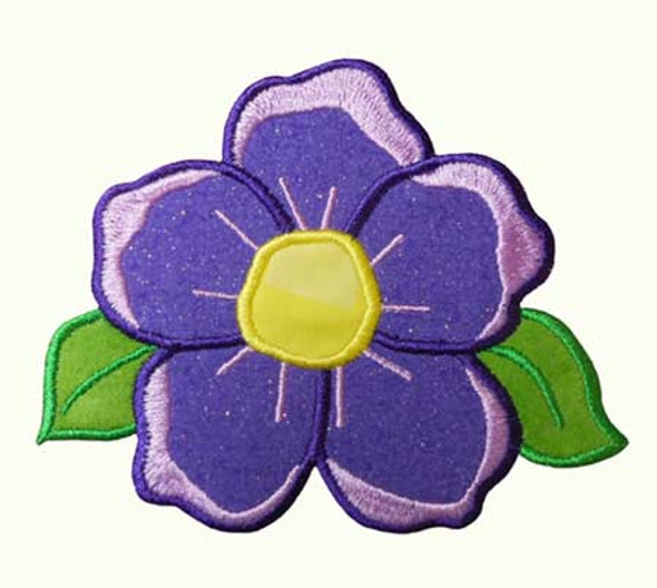 Flower Applique Pansy Design