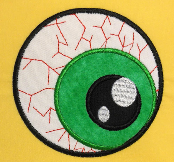 Eyeball Applique Embroidery Machine Designs