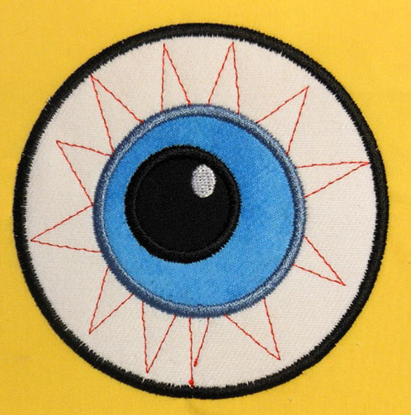 Eyeball Applique Embroidery Machine Designs