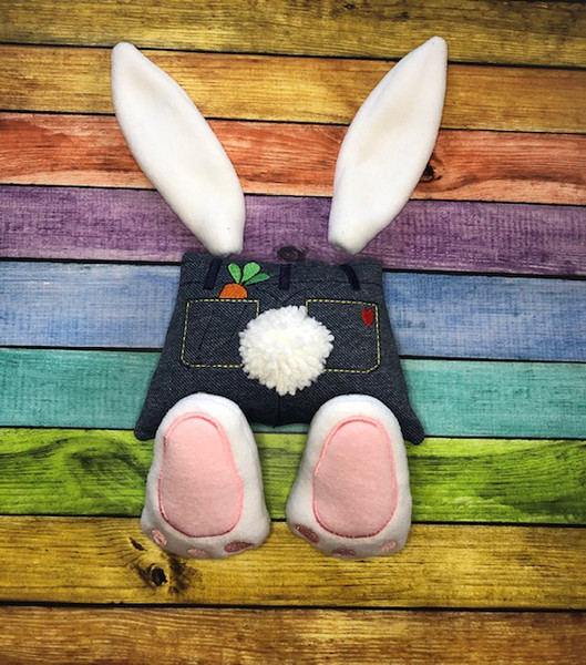 In The Hoop Bunny Wreath Pieces FULL SET Embroidery Machine Design Newfound Applique