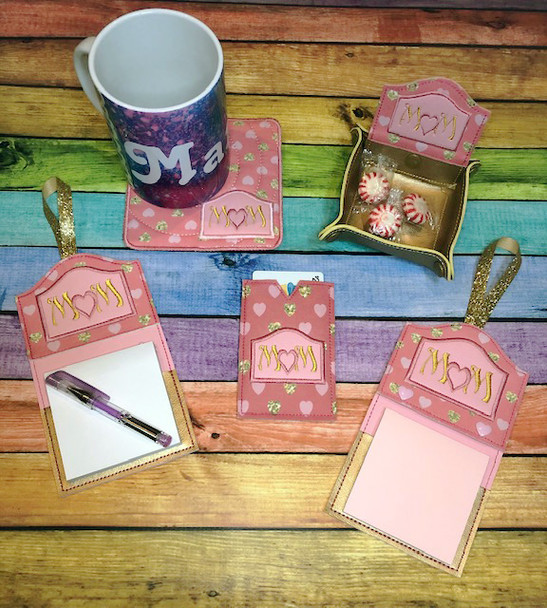 In The Hoop MOM Embroidery Machine Design Set