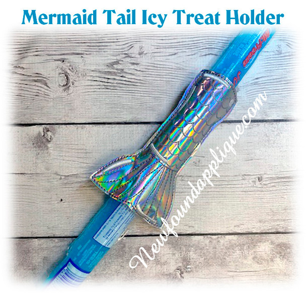 In The Hoop Mermaid Tail Icy Treat Holder Embroidery Machine Design