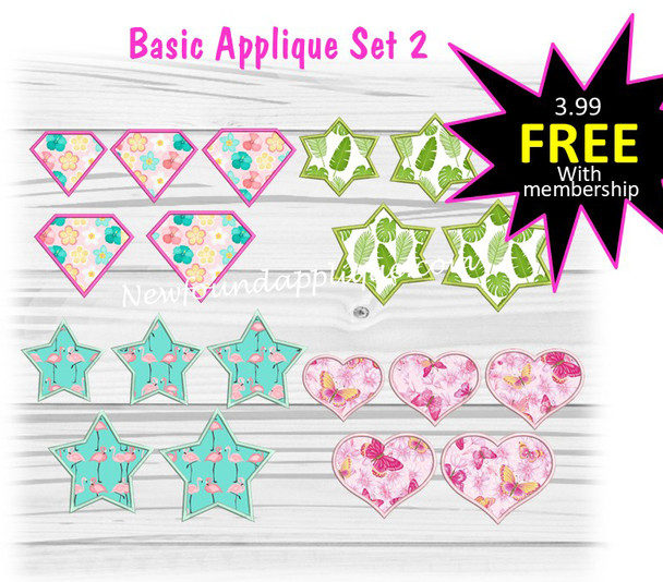 Basic Applique Shapes Set 2