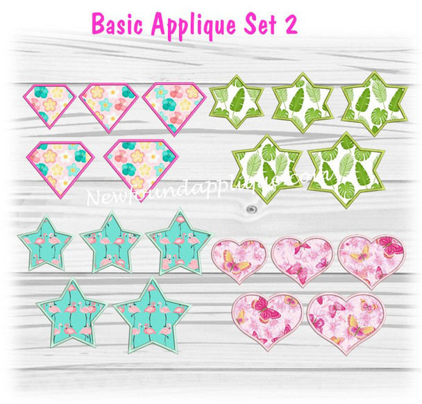 Basic Applique Shapes Set 2 Basic Applique Shapes Set 2