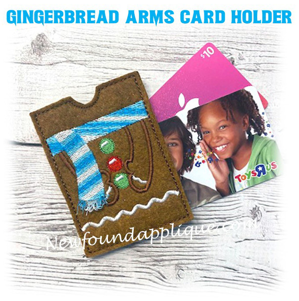 Gingerbread Arm Gift Card Holder