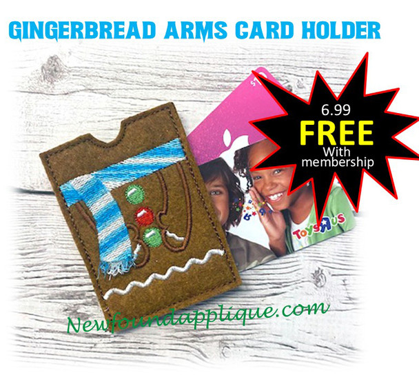Gingerbread Arm Gift Card Holder