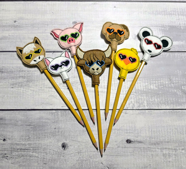 Valentine's Pencil Topper Set