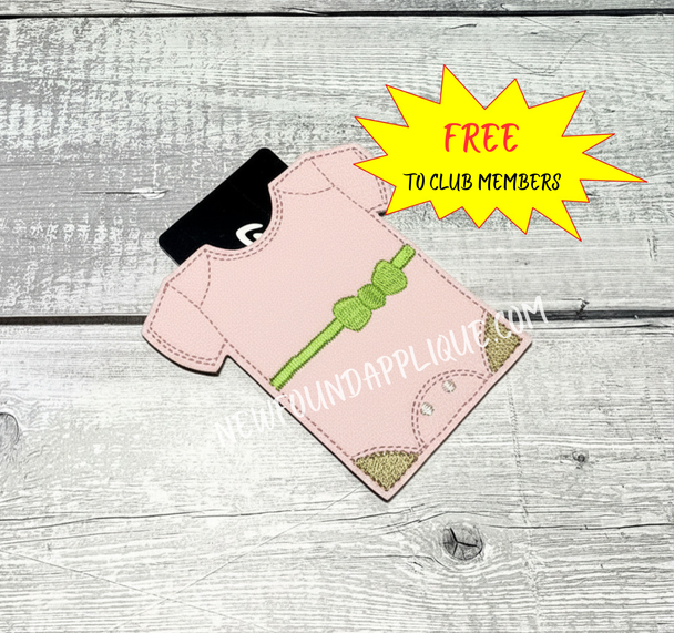 Baby Girl Gift Card Holder