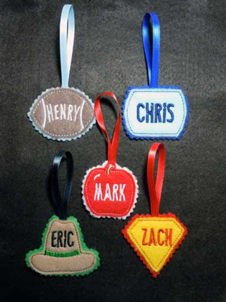 Lunch Box Name Tag Set