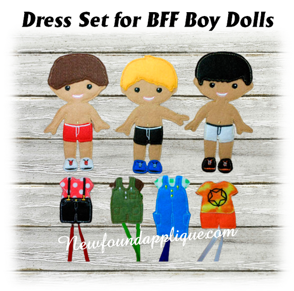 Felt Dress Up Boy BFF Doll Design Set