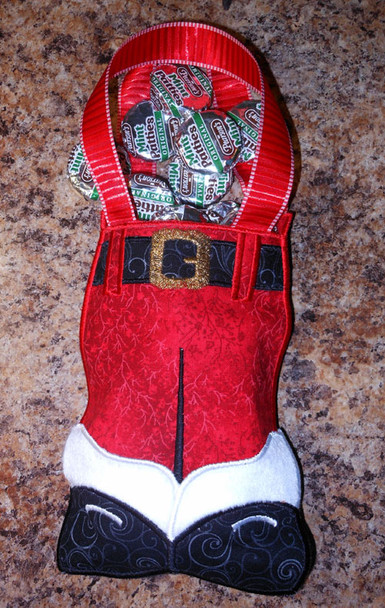 In The Hoop Santa Pants Gift Bag In The Hoop Santa Pants Gift Bag