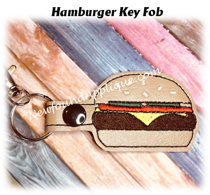 In the Hoop Blank Key Fob Embroidery Machine Design