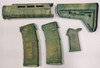 Magpul AR-15 Custom Dyed MOE SL Carbine Length 5 piece Kit Green Camo #1