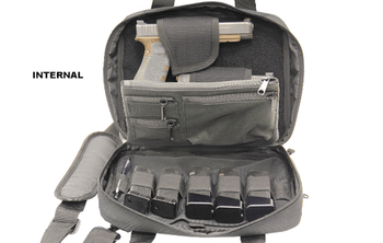 UTG Competition Shooter's Double Pistol Case, Black