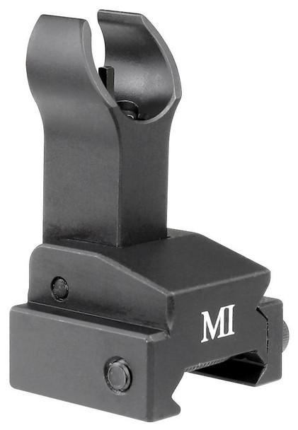 Midwest Industries Flip Up Front Sight, Gas Block Mount Model - Black MCTAR-FFG