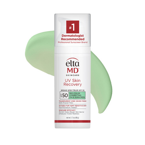 EltaMD UV Skin Recovery Red Color Correcting Green Tint Broad Spectrum SPF 50