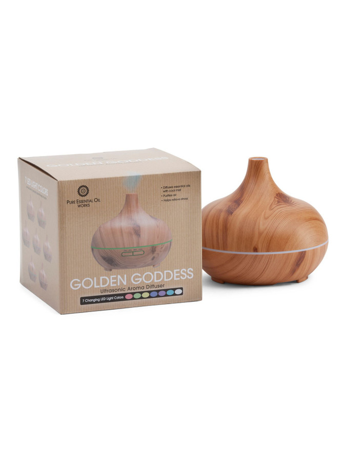 Pure Essential Oil Works Golden Goddess Ultrasonic Aroma Diffuser