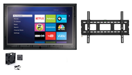 44-50 Inch Anti-Glare Outdoor TV Enclosure, Fan and Tilt Mount-The TV Shield