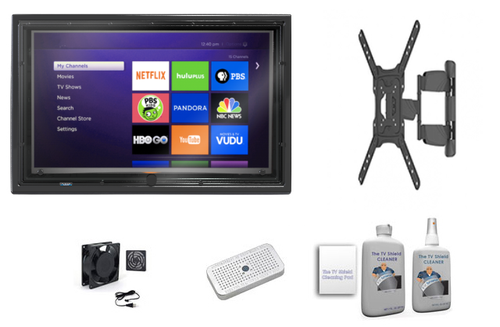 19-32" Anti-Glare Enclosure Full Motion Mount Ultimate Combo Kit-The TV Shield