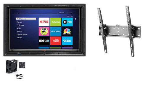 19-32 Inch Anti-Glare Outdoor TV Enclosure, Fan and Tilt Mount-The TV Shield