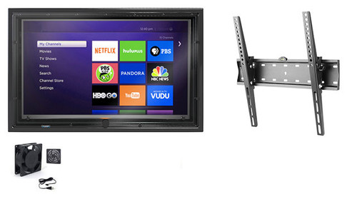 30-32 Inch Outdoor TV Enclosure with Fan and Tilt Mount-The TV Shield