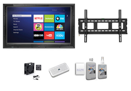 52-55 in Anti-Glare Outdoor TV Enclosure, Tilt Mount Ultimate Kit-The TV Shield