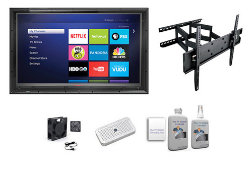 52-55 Inch Anti-Glare TV Enclosure Swivel Mount Ultimate Combo Kit-The TV Shield