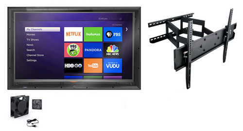52-55 Inch Outdoor TV Enclosure with Full Motion Mount and Fan -The TV Shield