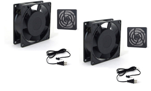 Dual 92mm Cooling Fan Kit for 44" thru 65" Enclosures (NOT for ES or PRO Series)