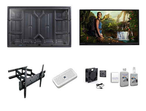43" TCL TV and Outdoor AntiGlare TV Enclosure Ultimate Kit - The TV Shield