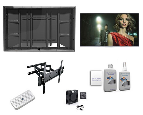 50" TCL 4K QLED Smart TV and Outdoor AG TV Enclosure Ultimate Kit-The TV Shield
