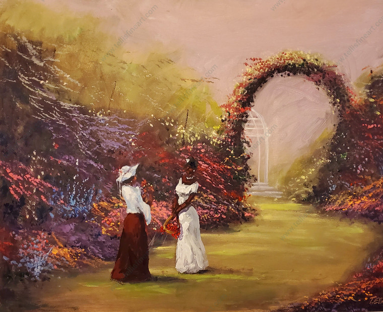 Serenity II- 30x40 signed 1/1 limited hand-embellished canvas print by T. Ellis