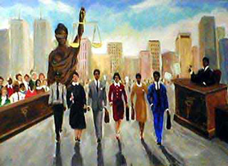 Champions of Justice,Black lawyer.African American Culture, Paintings, Ellis Art, Buy Art, Purchase
Limited Edition Lithograph

Size: 24x35
Edition Size: 950