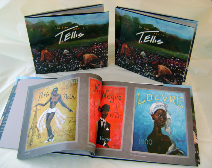 The Fine Art of T. Ellis, is a rare limited edition collectible coffee table art book measuring 11x14 with 103 colorful illustrations of African-American Art. Over 20 years celebrating African American culture and lifestyle through art. A beautiful journey shared through art. Each of the 150 signed books by T. Ellis. Just a great book to own!!! Order yours today!!! FREE SHIPPING!!! $325.00 www.tellisfineart.com. Please allow 2 weeks delivery. Thank you!!!