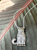 Large Cat Pendant - Silver