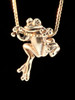 Tree Frog Charm in 14k Gold