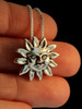 Celestial - Medium Sun Charm - Silver