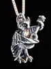 Owl with Guitar - Silver