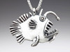 Angler Fish Charm - Silver