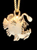 14k Gold Angler Fish