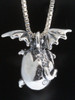 Large Hatchling Dragon Pendant - Silver Large Hatchling Dragon Pendant - Silver