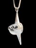 Mola Mola Sunfish Charm - Silver