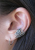 Flame Ear Cuff in Silver