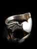 Winged Heart Ring - Silver