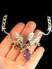 Eternity Dragons with Blue Topaz - Silver