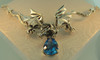 Eternity Dragons with Blue Topaz - Silver 
